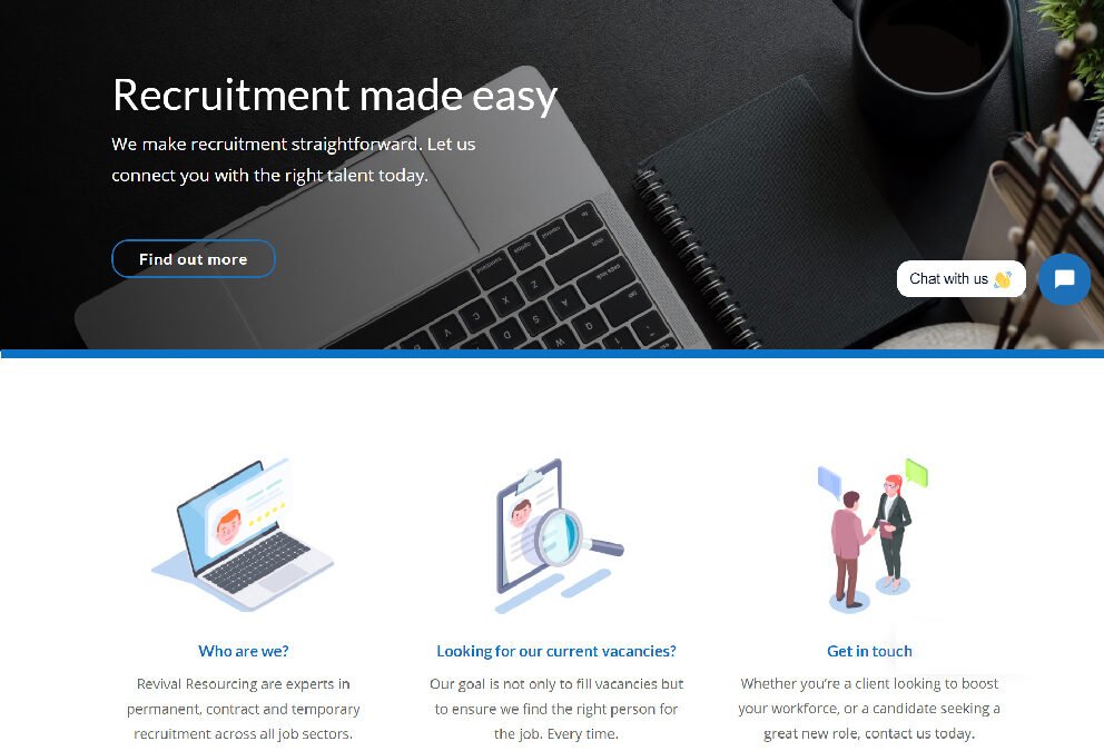 Recruitment website creation